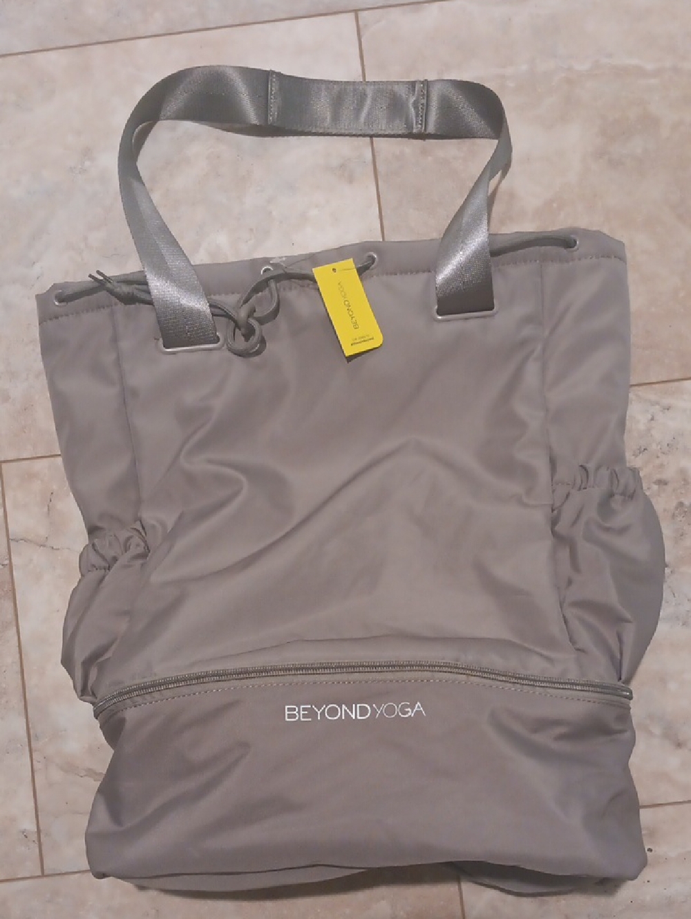 Beyond Yoga Steel Gray Tote/Backpack